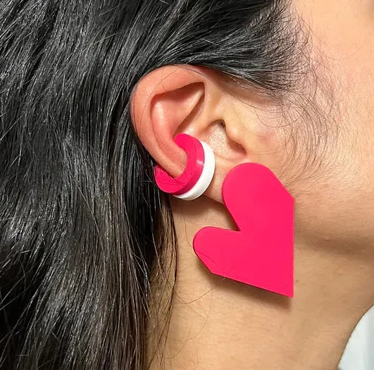 MENEO- Big Heart Studs Set (More colors available)