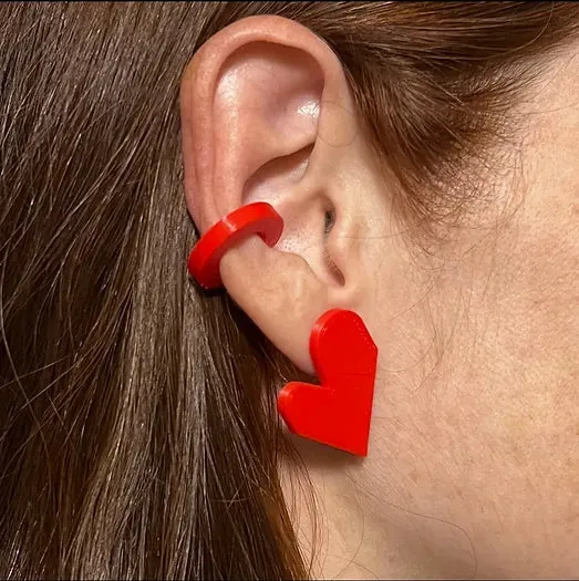 MENEO- Small Heart Studs Set (More colors available)