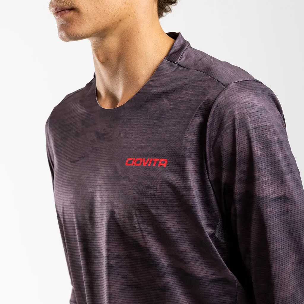 Men's AE Long Sleeve Trail Tee (Coffee)