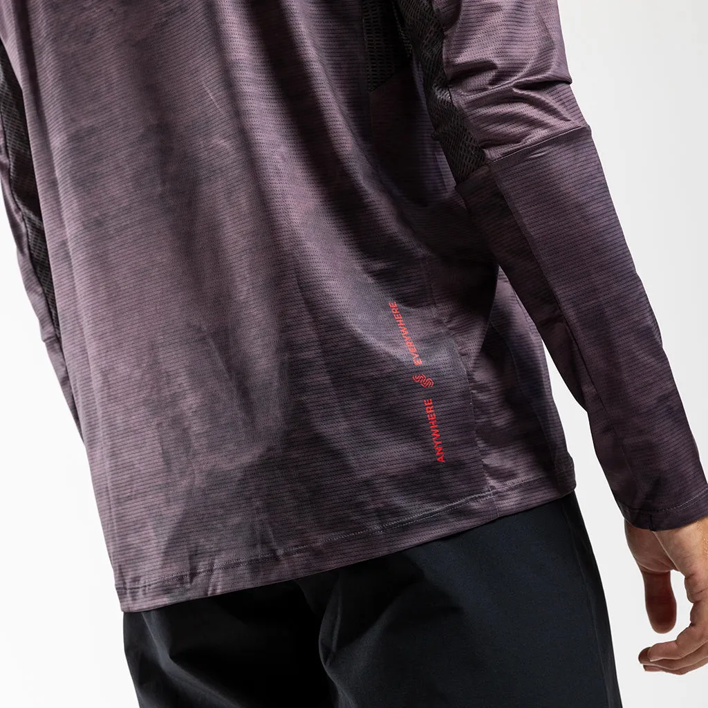 Men's AE Long Sleeve Trail Tee (Coffee)