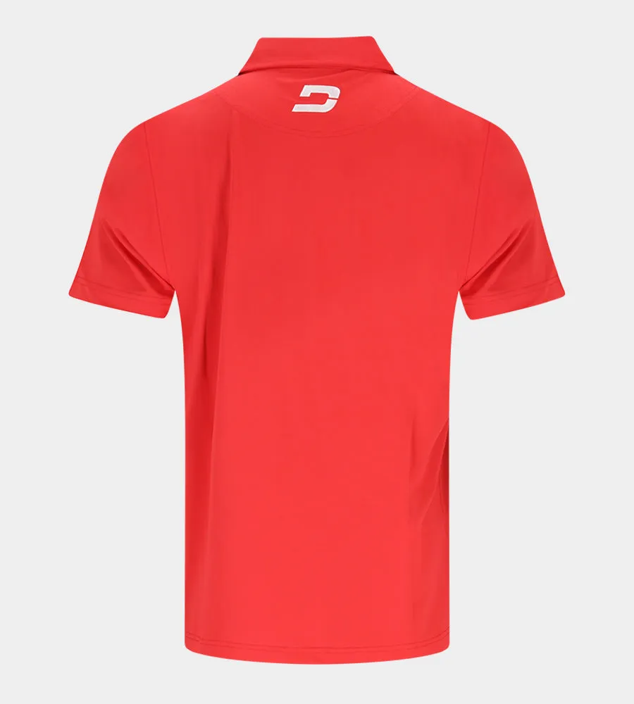 MENS TOUR GOLF POLO - SOFT RED