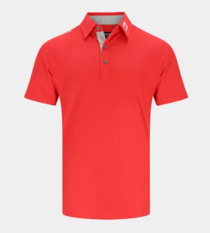 MENS TOUR GOLF POLO - SOFT RED