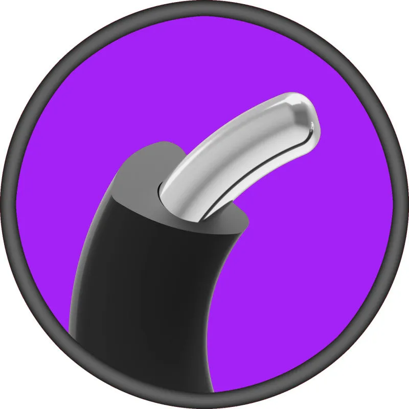 Merci - the Paradox - Silicone Covered Metal   Ring - 50mm - Black
