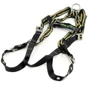 Miller DuraFlex Stretchable Harness with Sub-Strap Tounge Buckles and Back D-Ring, Universal Size