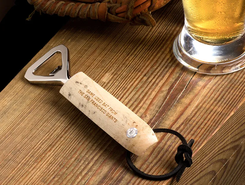MLB Game Used Bat Bottle Opener
