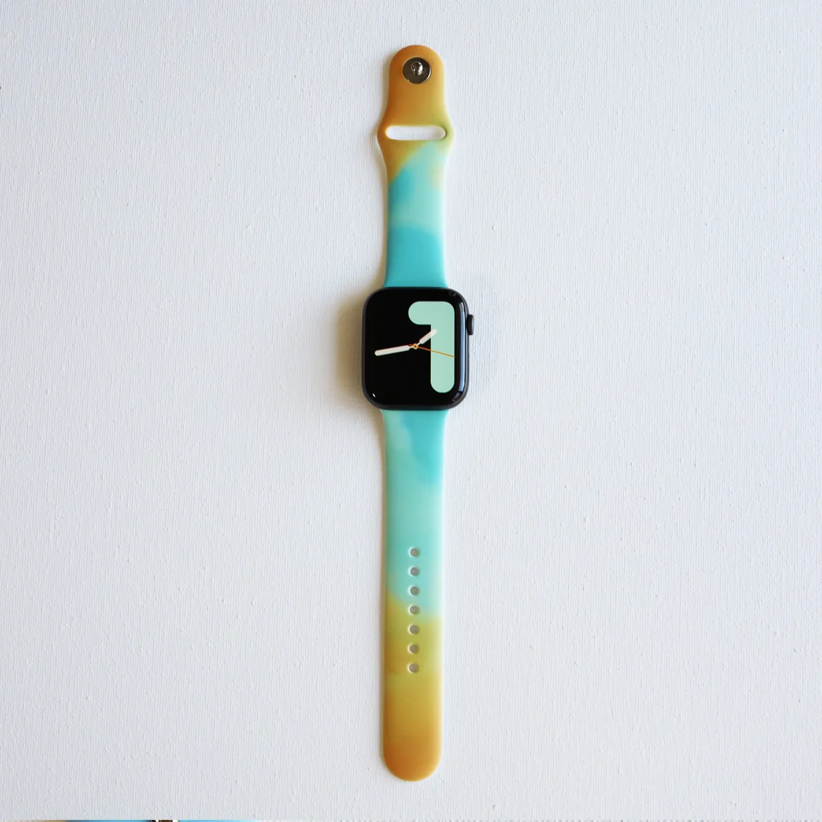 Modern Artsy Color Apple Watch Silicone Band