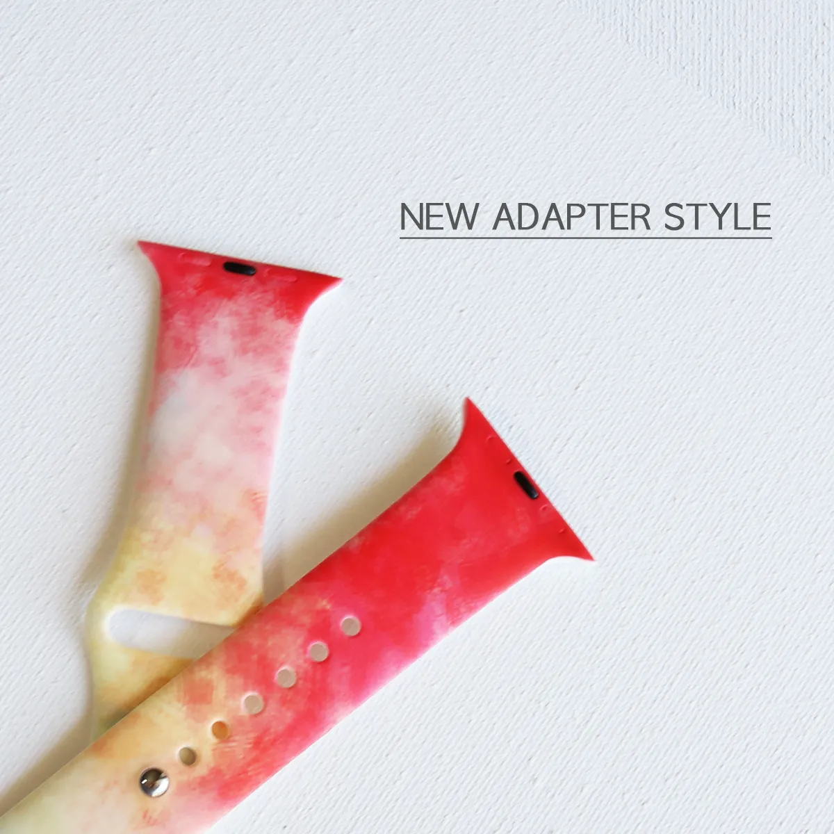Modern Artsy Color Apple Watch Silicone Band