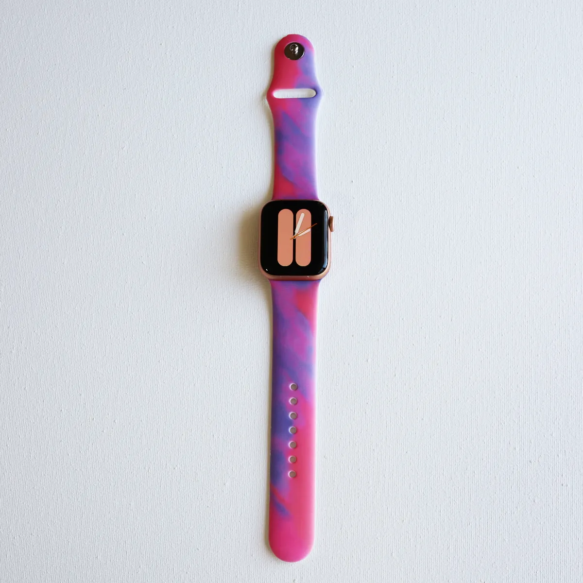 Modern Artsy Color Apple Watch Silicone Band