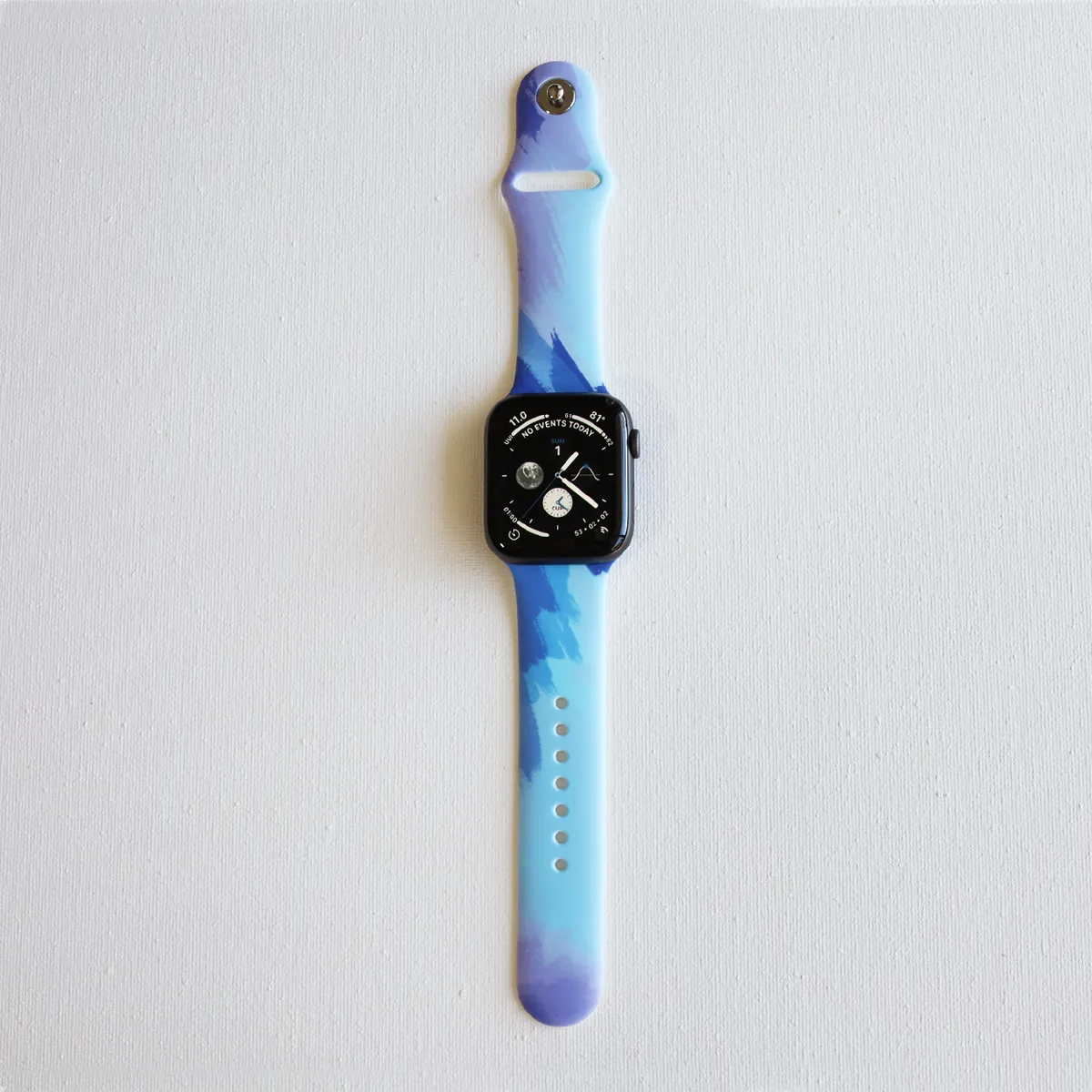 Modern Artsy Color Apple Watch Silicone Band