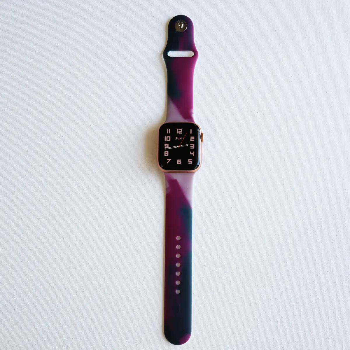 Modern Artsy Color Apple Watch Silicone Band
