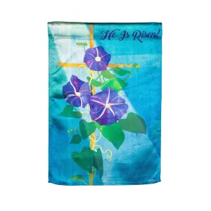 Morning Glory Easter Lustre  Garden Flag,14lu11255
