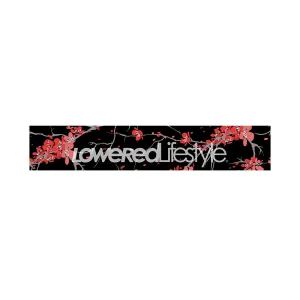 Motorsport Banner - Cherry Blossom - Black