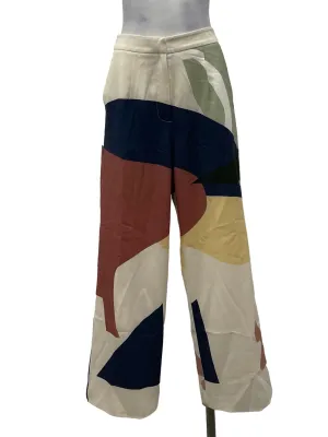 Muted Multitone Abstract Trousers OSN