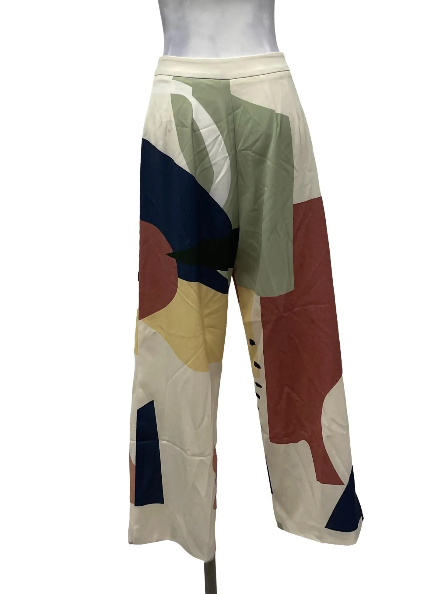 Muted Multitone Abstract Trousers OSN