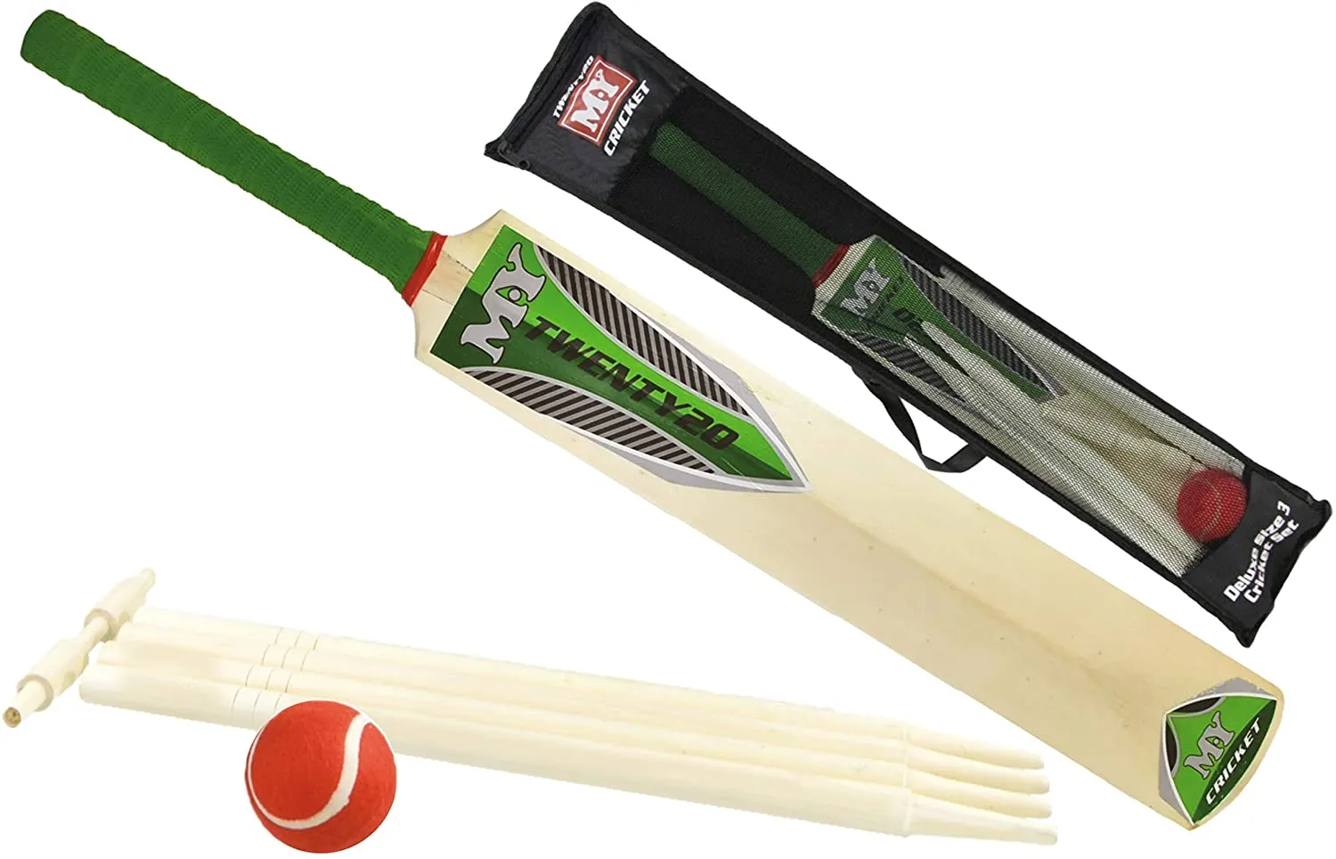 M.Y Size 3 Cricket Set In Mesh Carry Bag