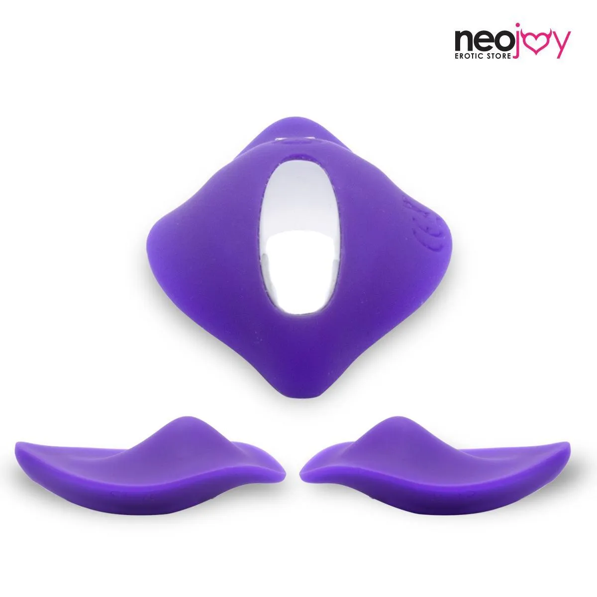 NeoJoy Leaf Vibrator Silicon 9 Vibration Function USB Rechargeable - Purple