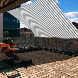 New Wayfair Yescom Large 20X20ft 97% UV Block Square Sun Shade Sail Outdoor Patio Pool Garden Yard Lawn Carport Cover Net Awning Canopy Grey White! Retails $243 