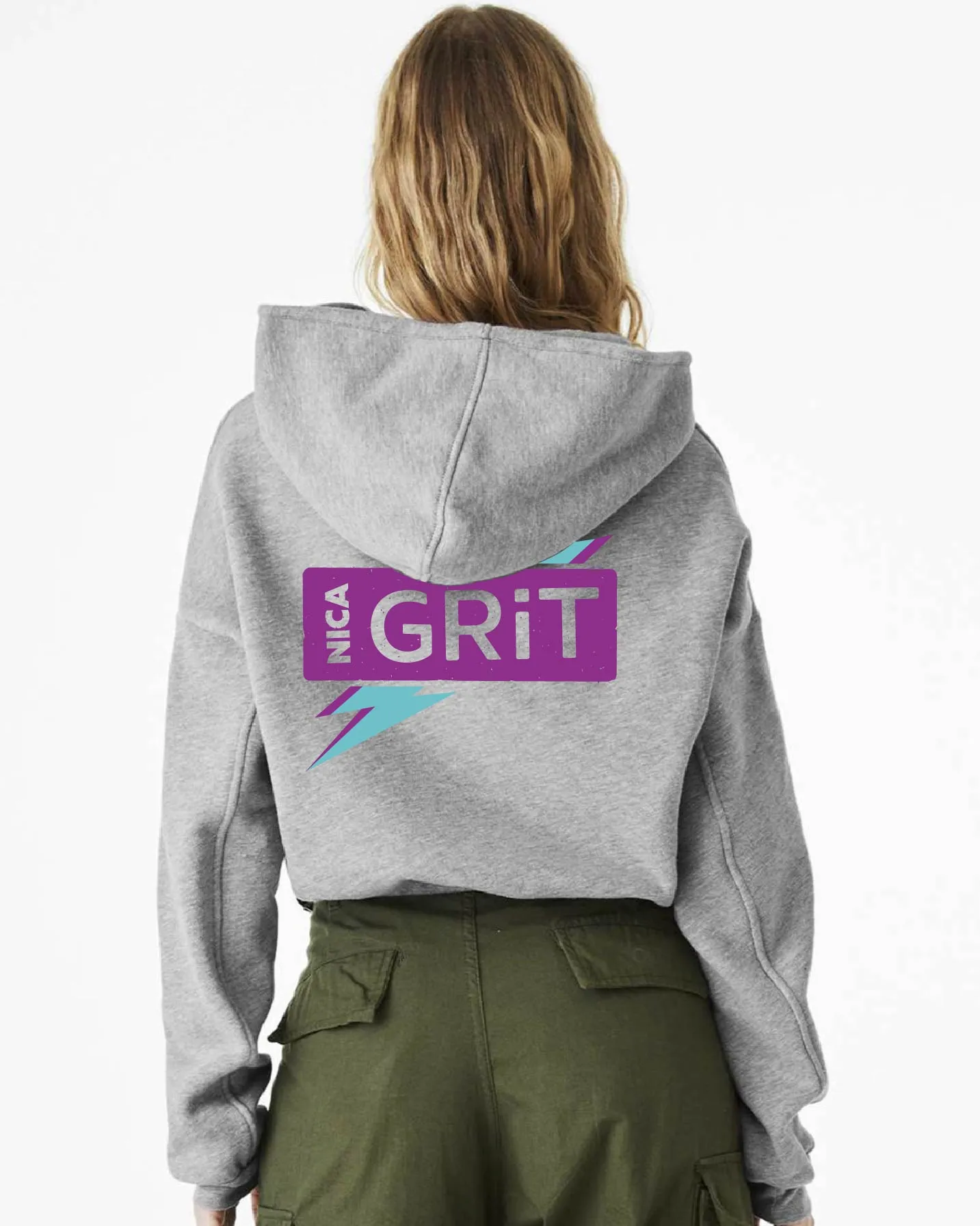 NICA GRiT Zap! Crop Hoodie