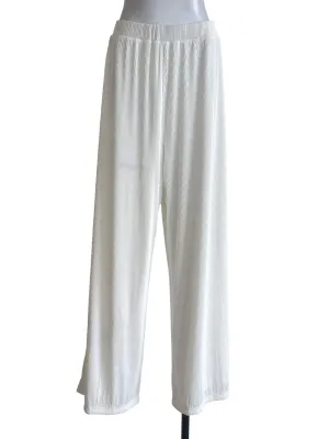 Off White Pleated Pants