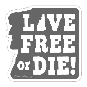 Old Man Live Free Or Die Sticker