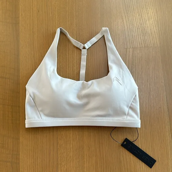 Oner Active Square Neck Sports Bra in Light Grey