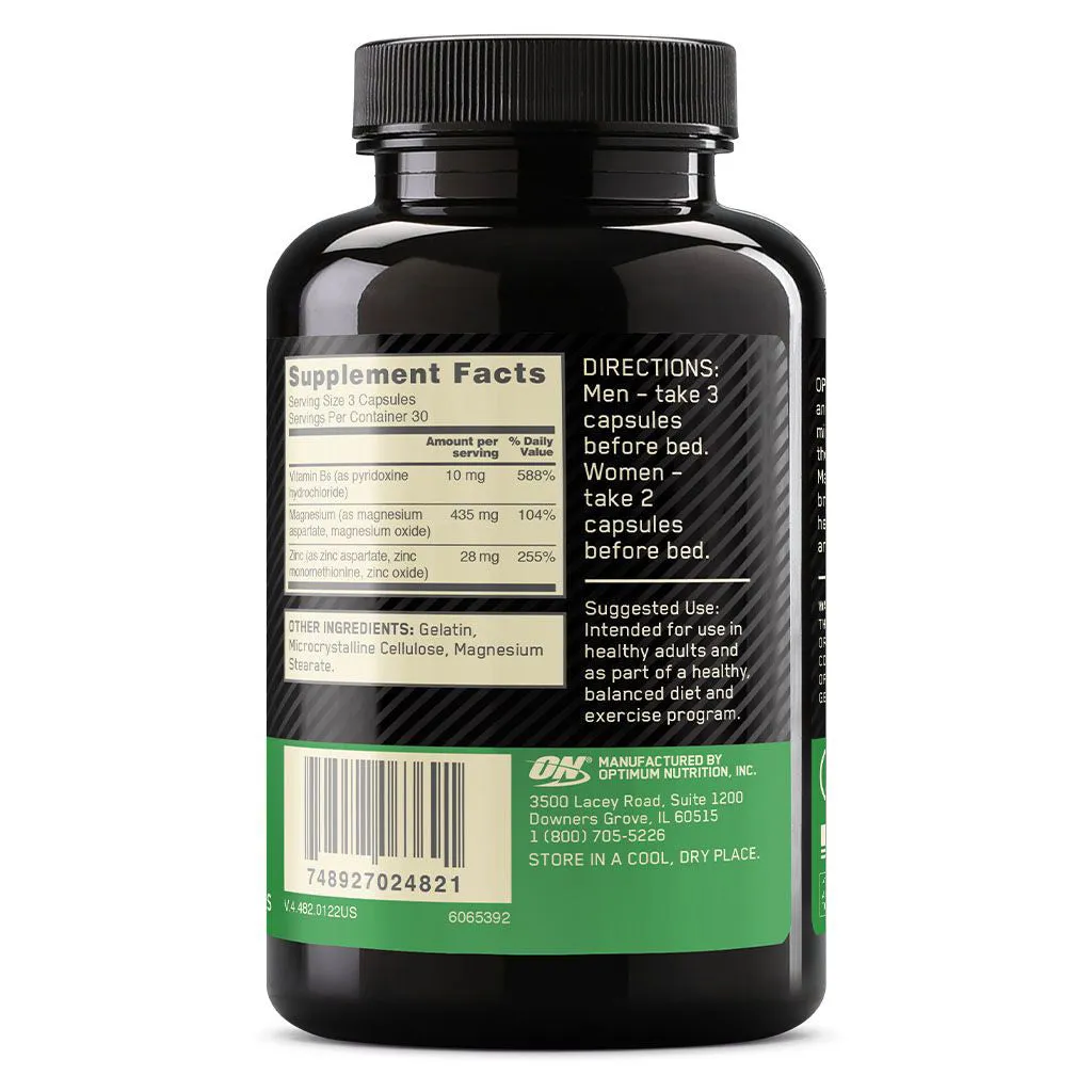 OPTIMUM NUTRITION ZINC MAGNESIUM ASPARTATE CAP 90s