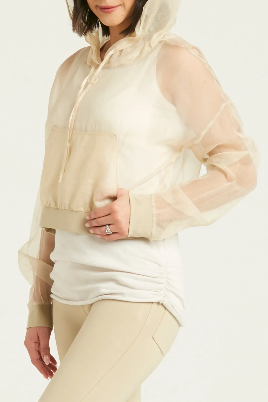 Organza Hip Hoodie
