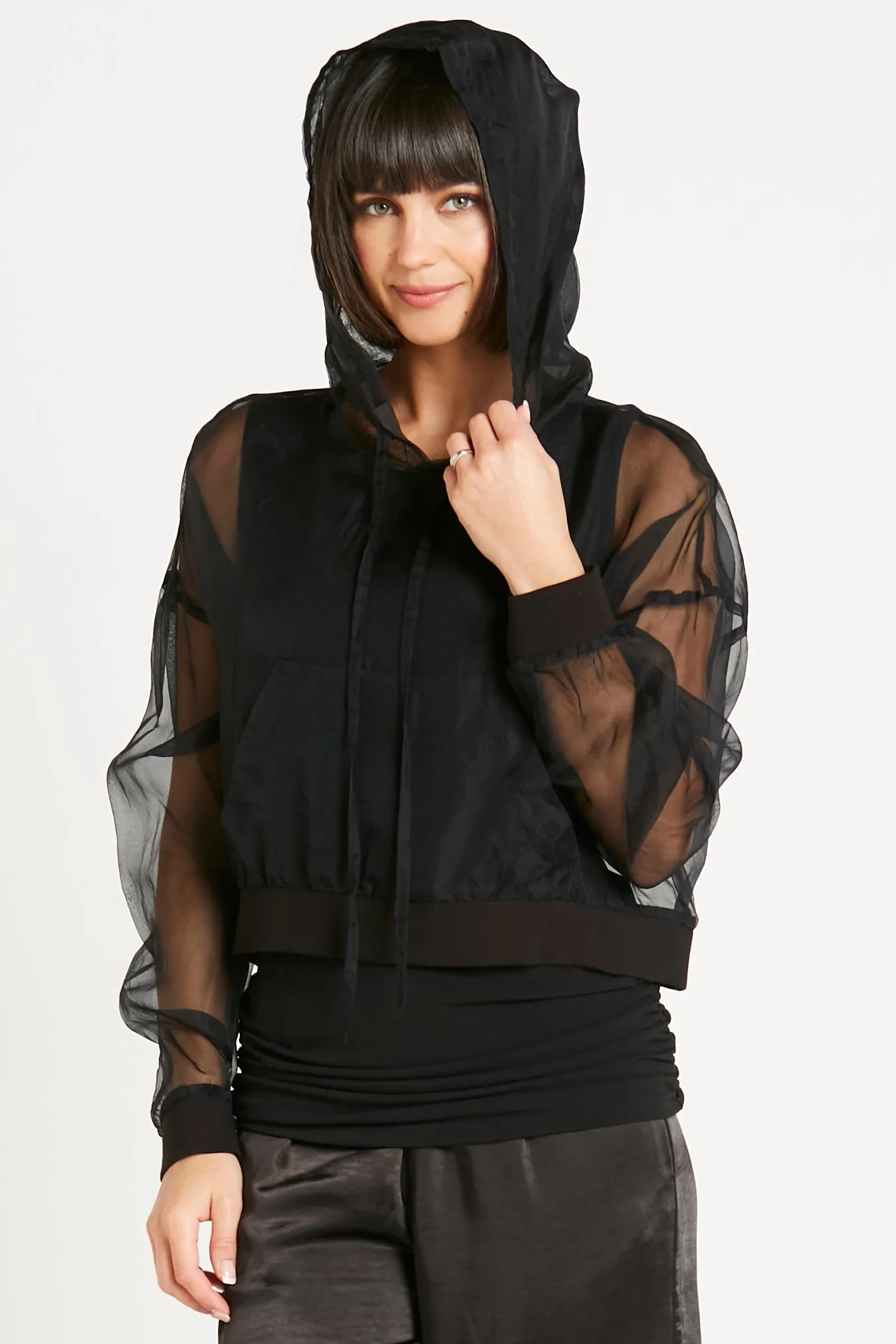 Organza Hip Hoodie