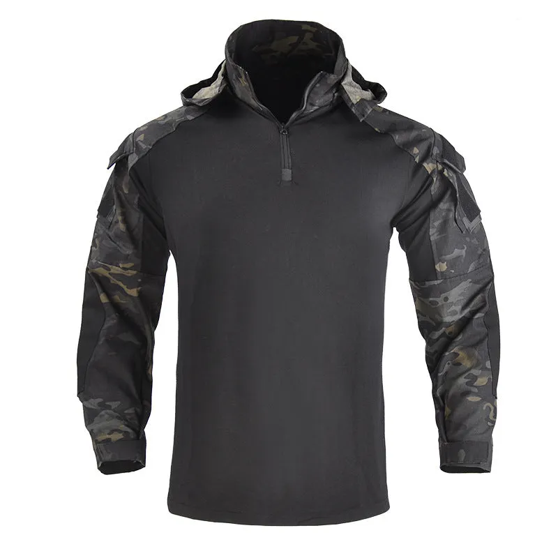 Outdoor Combat Hooded Suits Uniform Pants with Pads