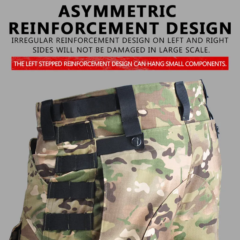 Outdoor Combat Hooded Suits Uniform Pants with Pads