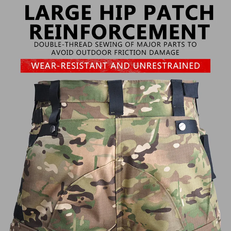 Outdoor Combat Hooded Suits Uniform Pants with Pads