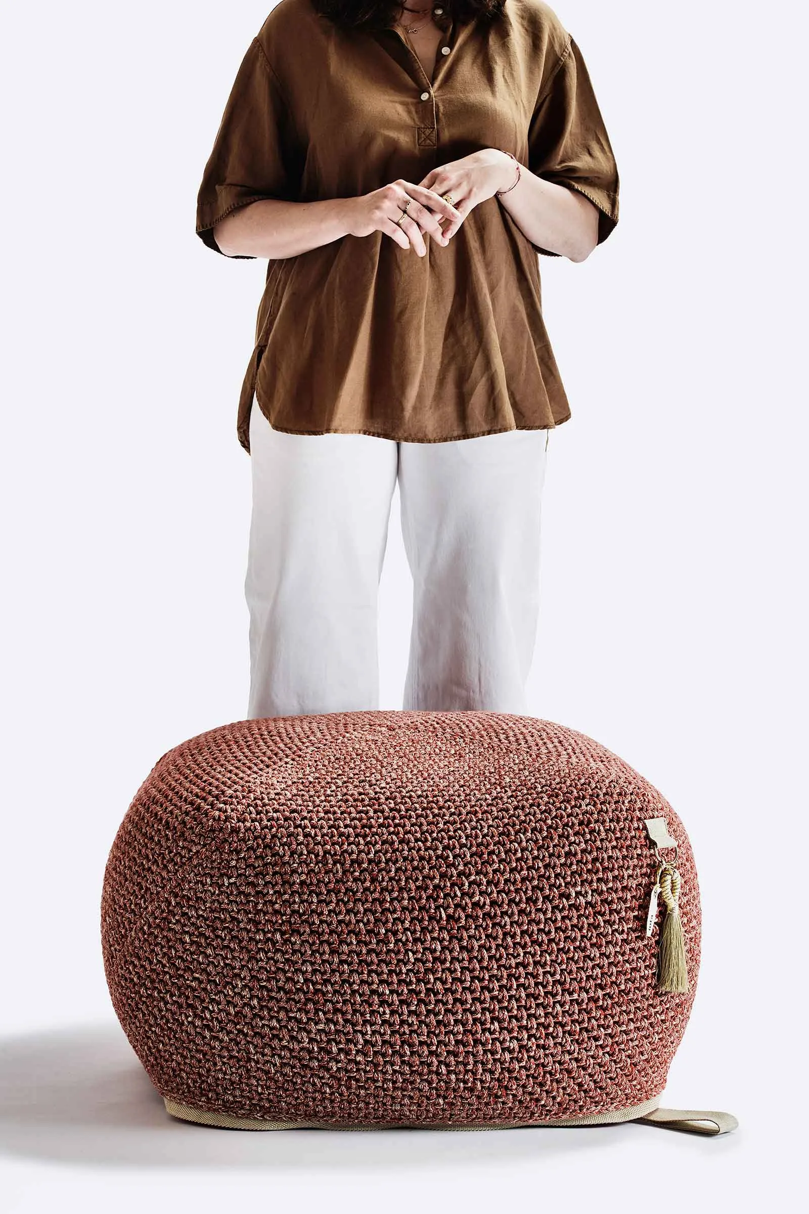 Outdoor Indoor Cube Pouf