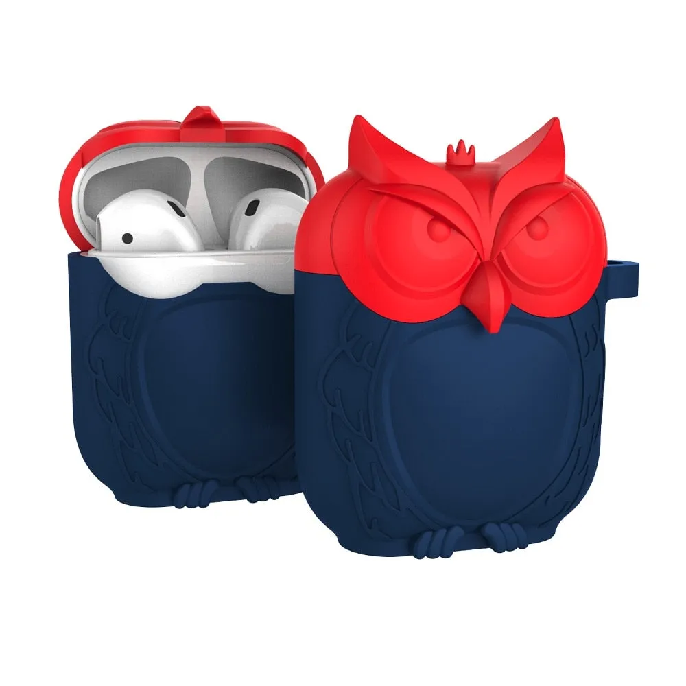 Owl Shape Silicone Shockproof & Waterproof Protective Cover Case For AirPods