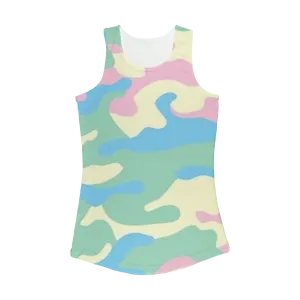 Pastel Colors Camo Women Performance Tank Top