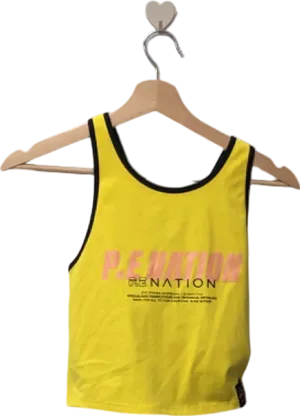 PE Nation Yellow Challenge Sports Bra Aurora S