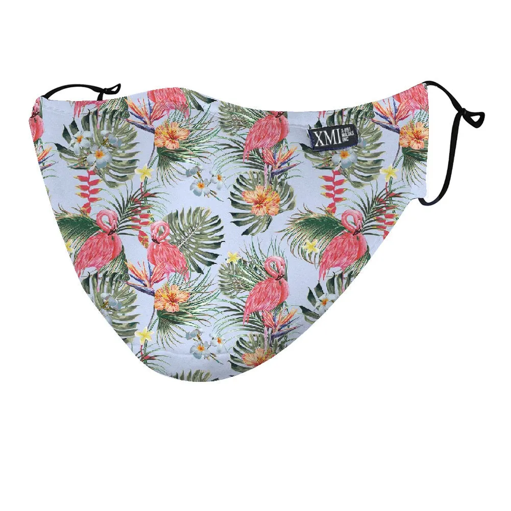 Pelican palm printed mask