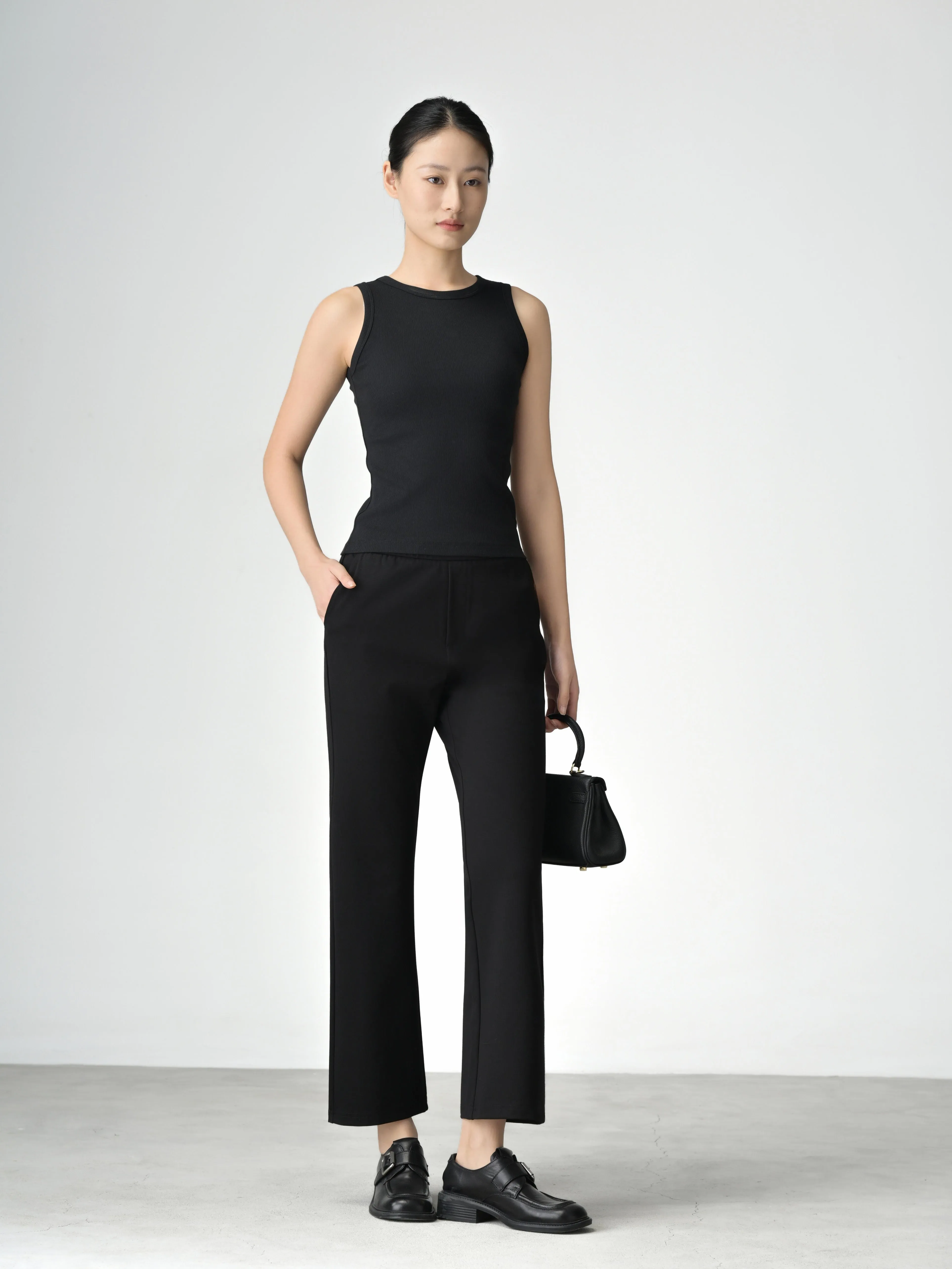 [Petite Collection] Wrinkle-Free, Cooling & Stretchable With Elastic Waistband Dreamscape Trousers