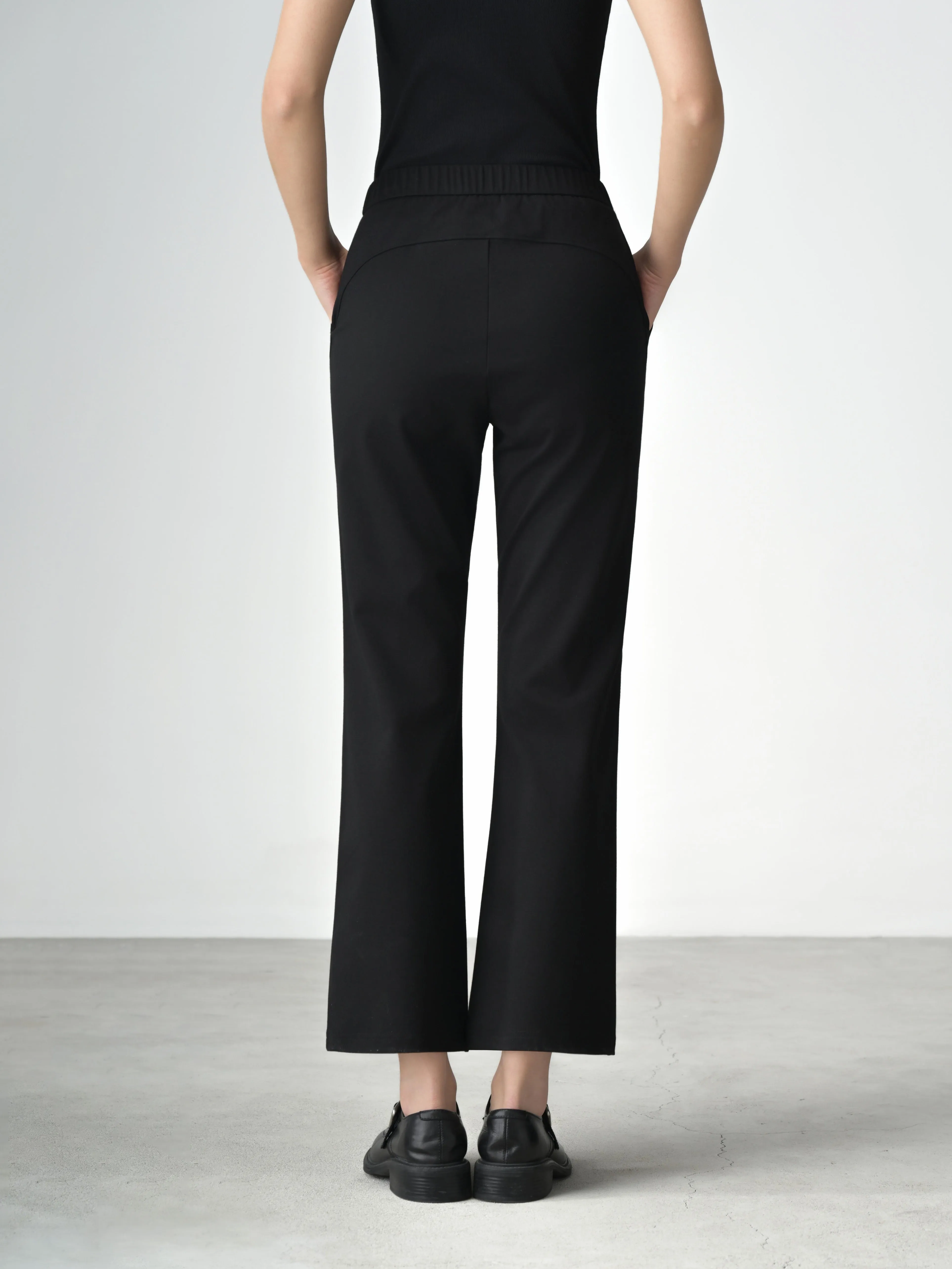 [Petite Collection] Wrinkle-Free, Cooling & Stretchable With Elastic Waistband Dreamscape Trousers