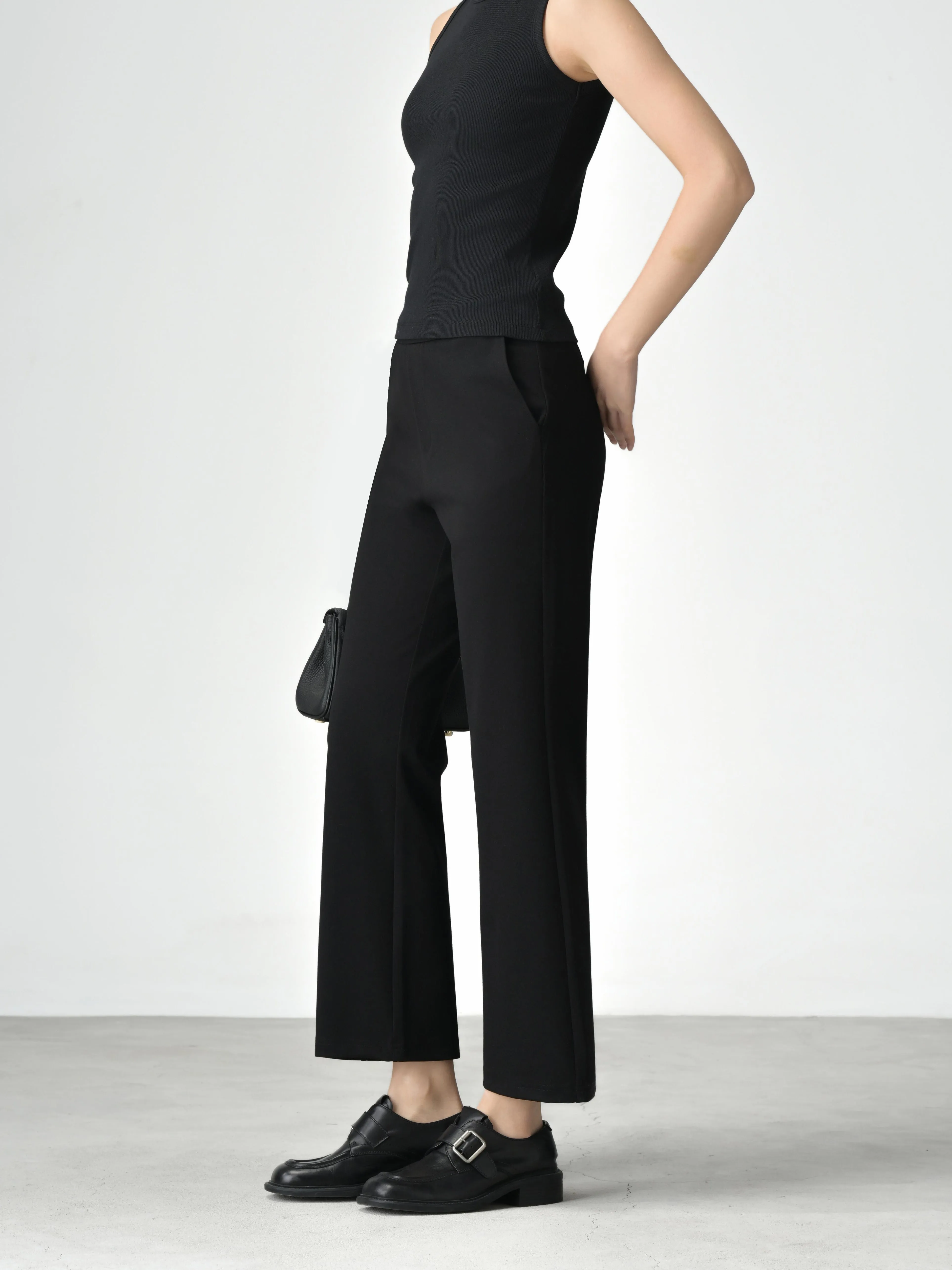 [Petite Collection] Wrinkle-Free, Cooling & Stretchable With Elastic Waistband Dreamscape Trousers