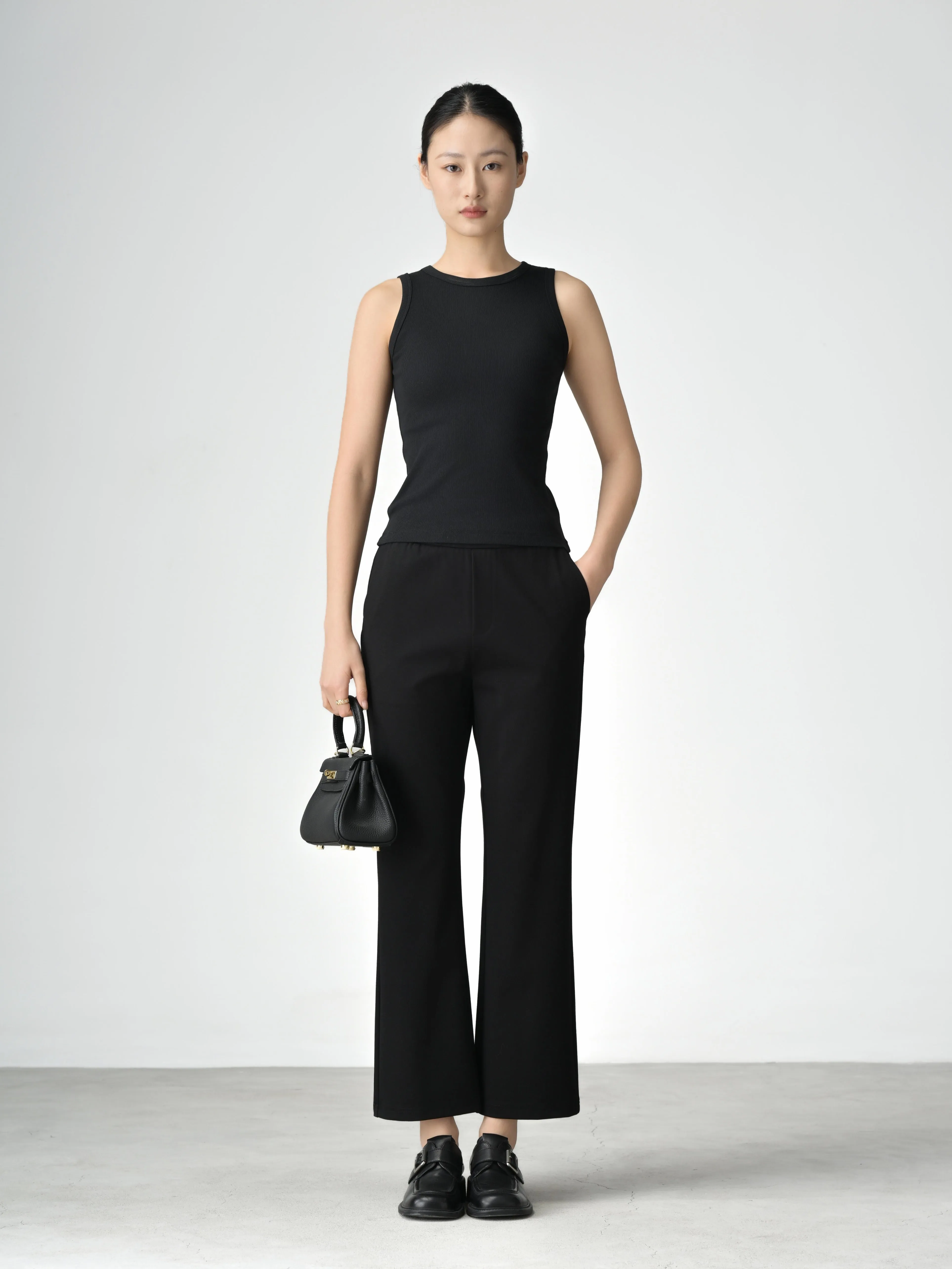 [Petite Collection] Wrinkle-Free, Cooling & Stretchable With Elastic Waistband Dreamscape Trousers