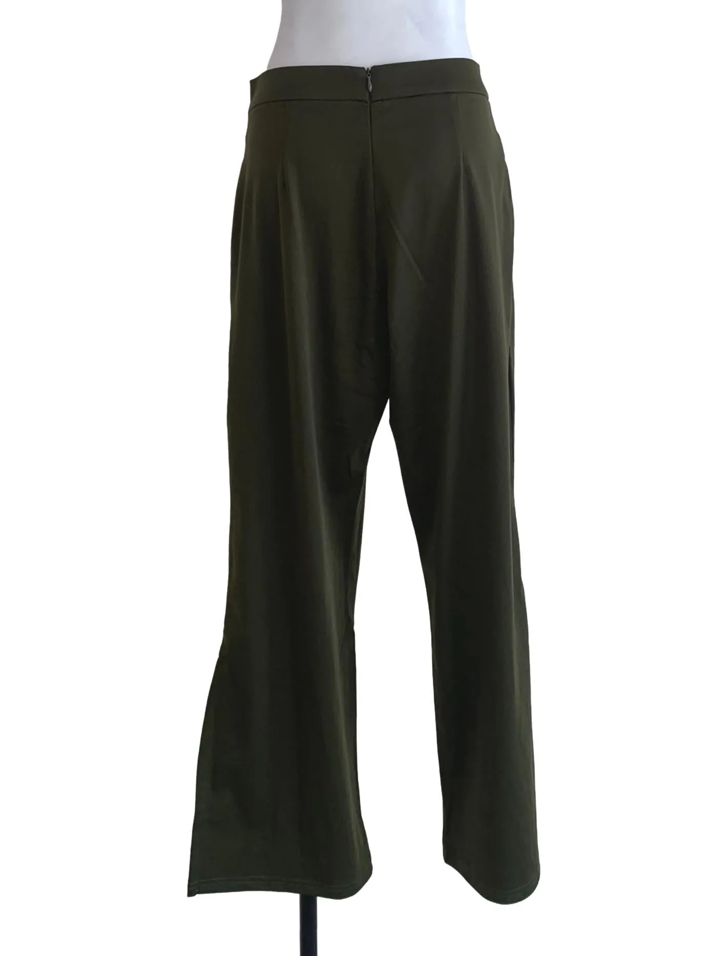 Pine Green Plain Trouser