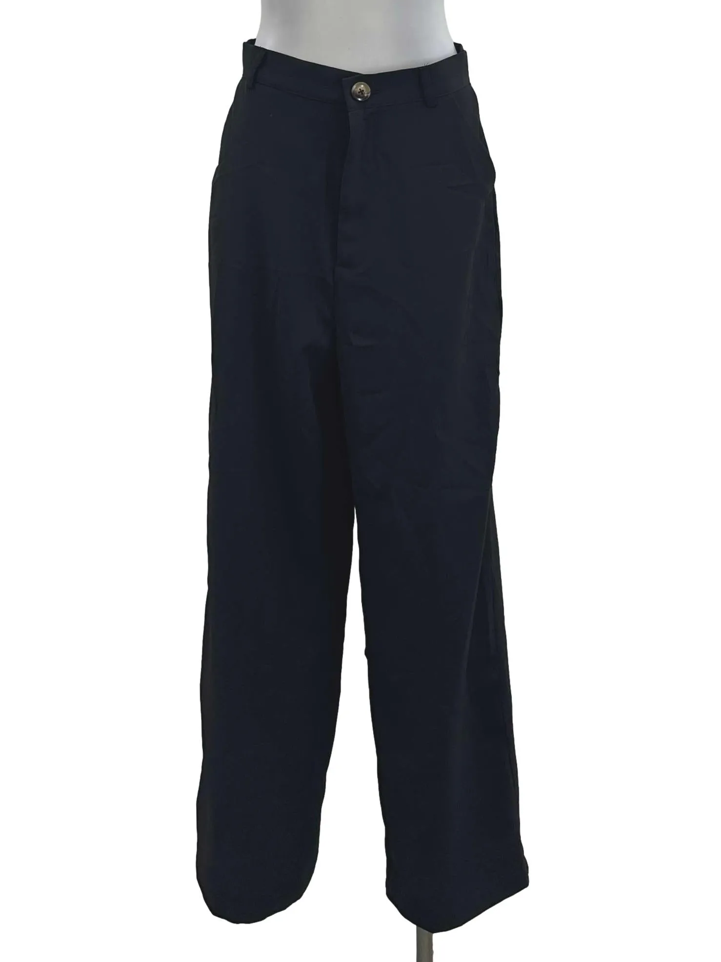 Pitch Black Button Long Pants