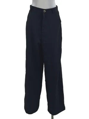 Pitch Black Button Long Pants