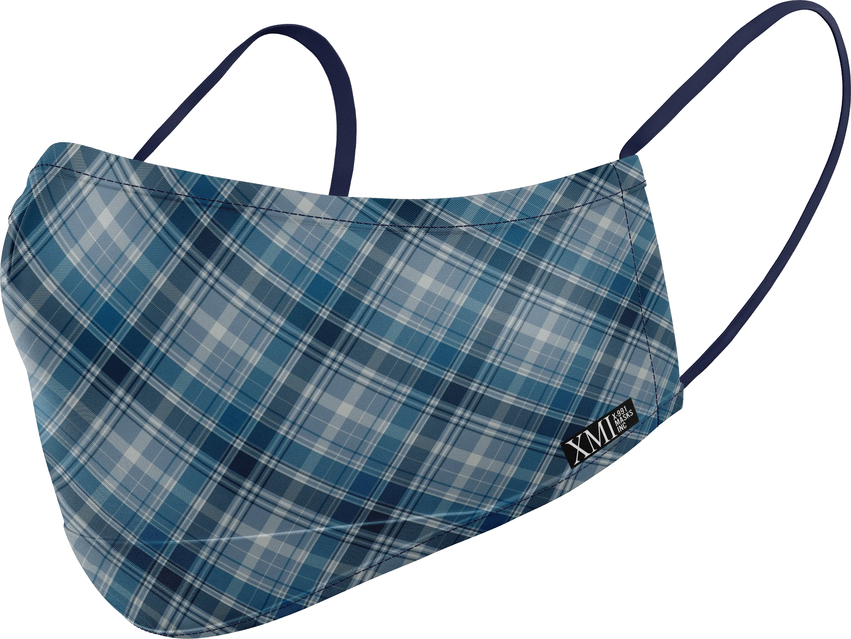 Plaid printed mask