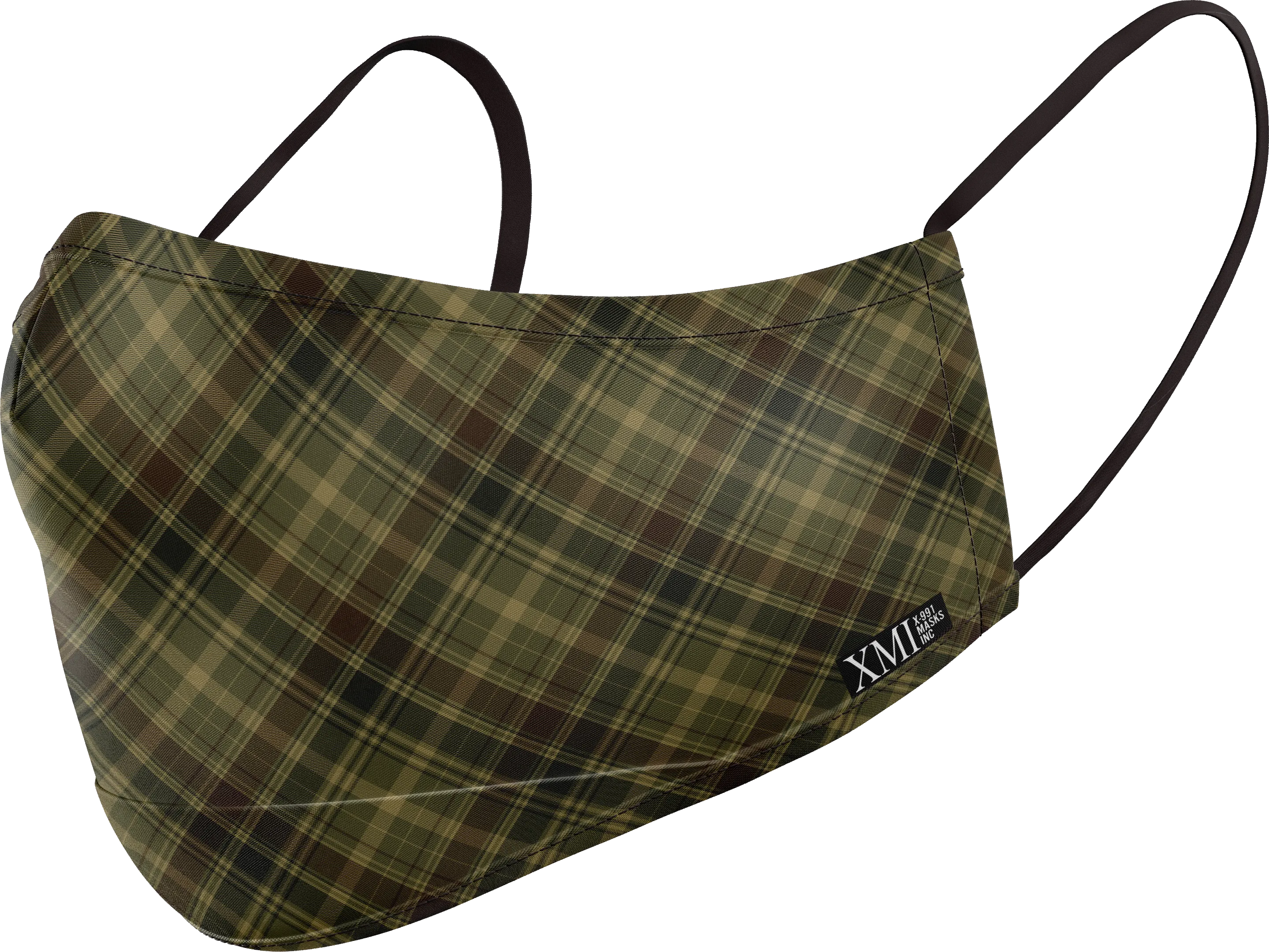 Plaid printed mask