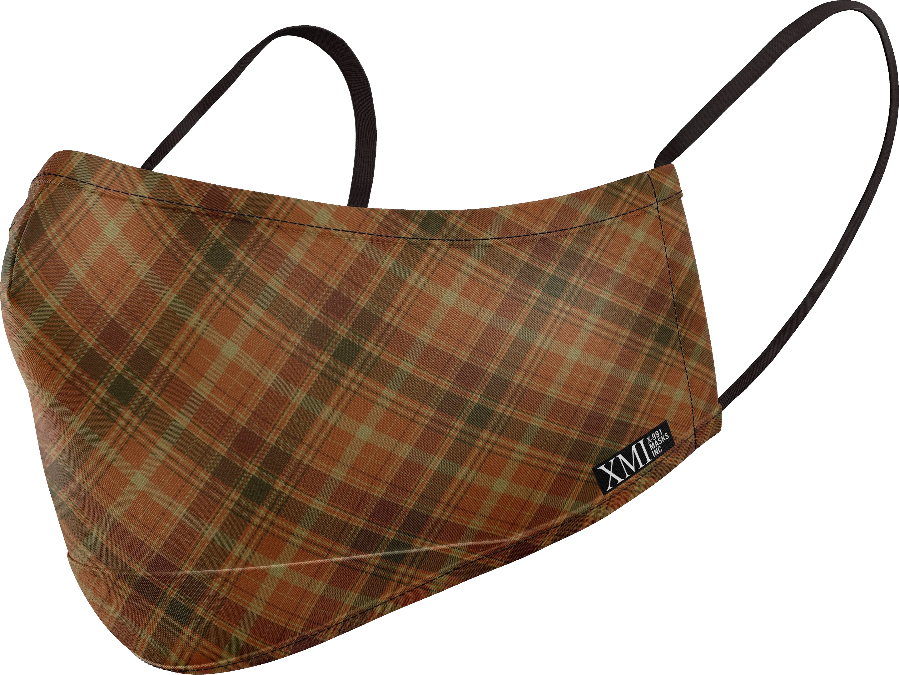 Plaid printed mask