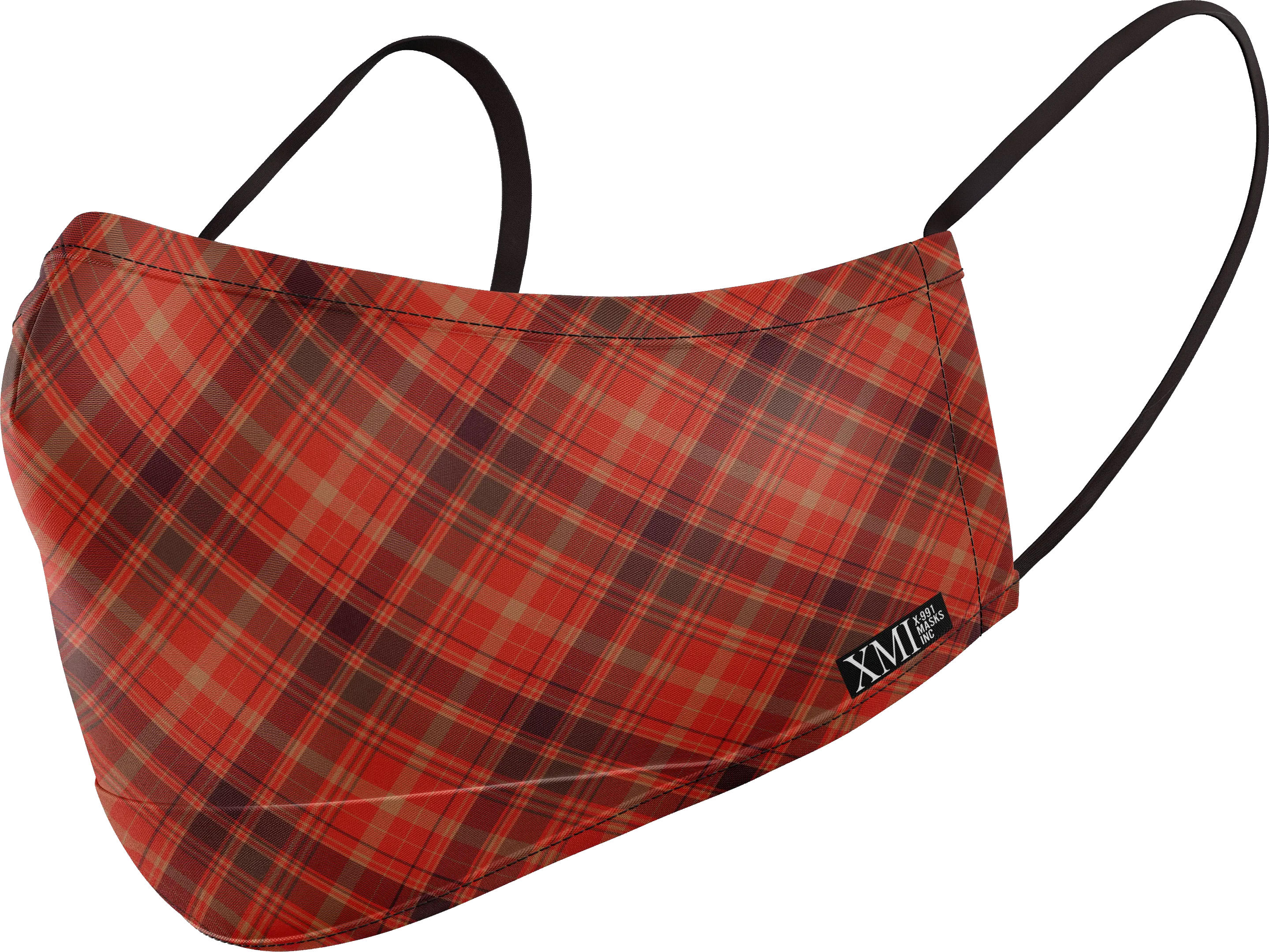 Plaid printed mask