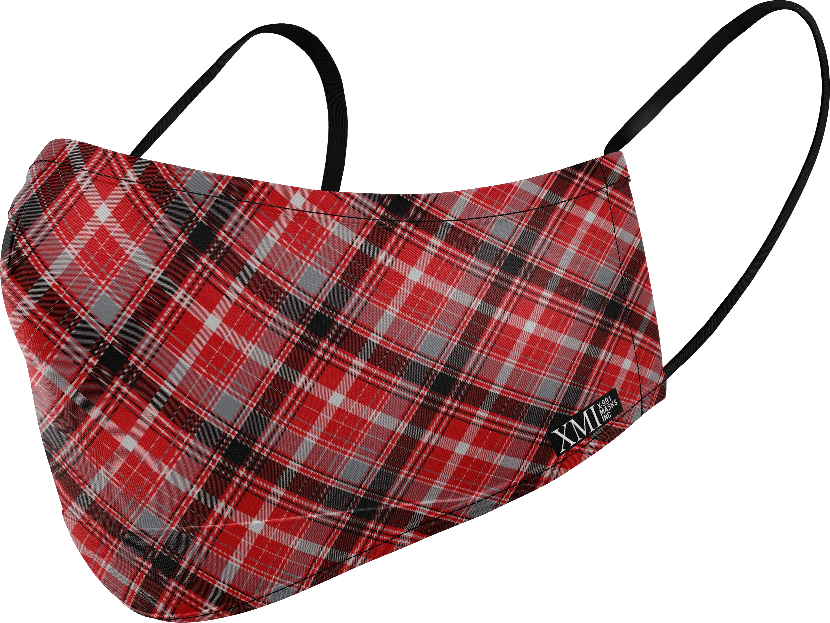 Plaid printed mask