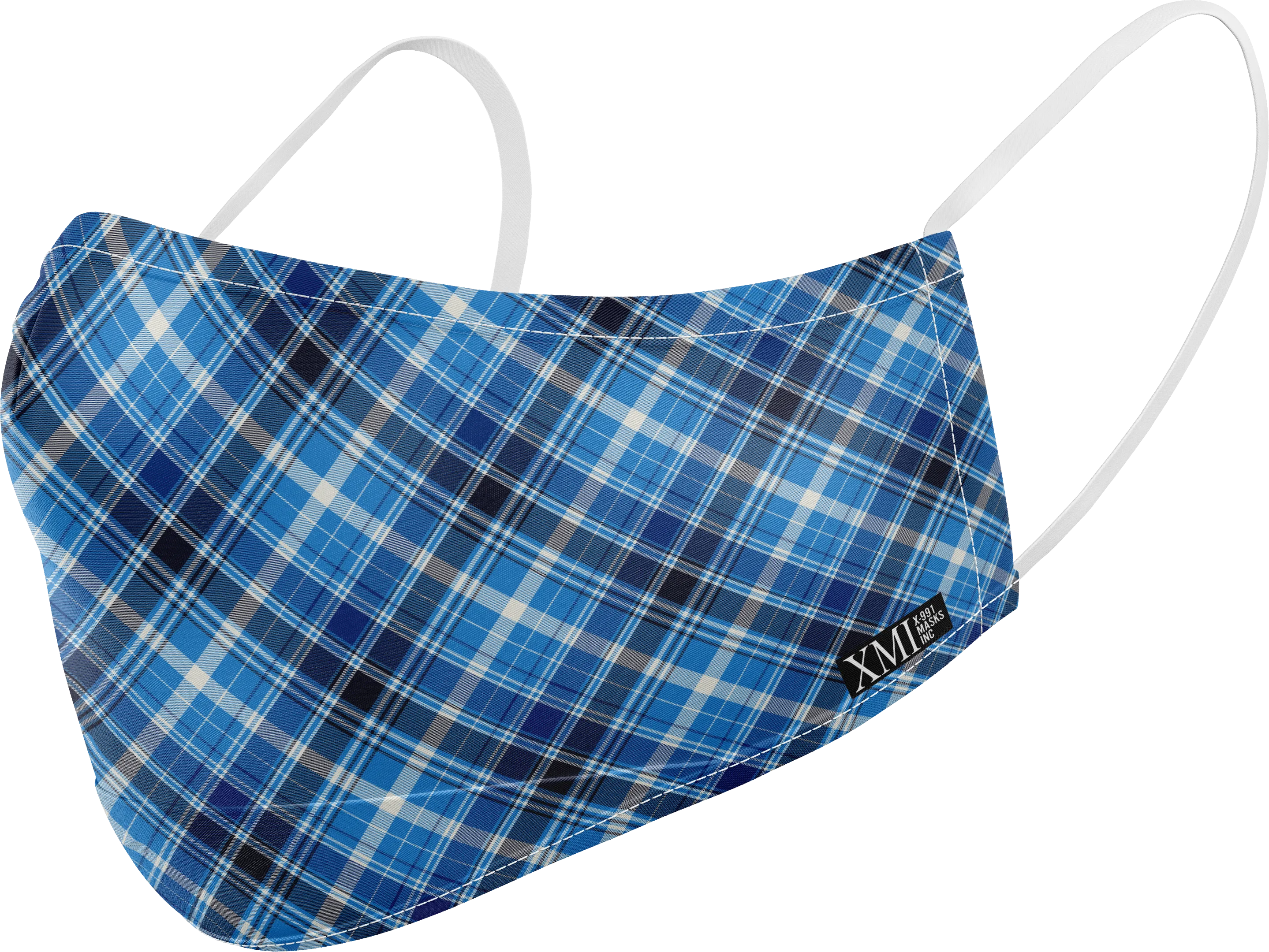 Plaid printed mask