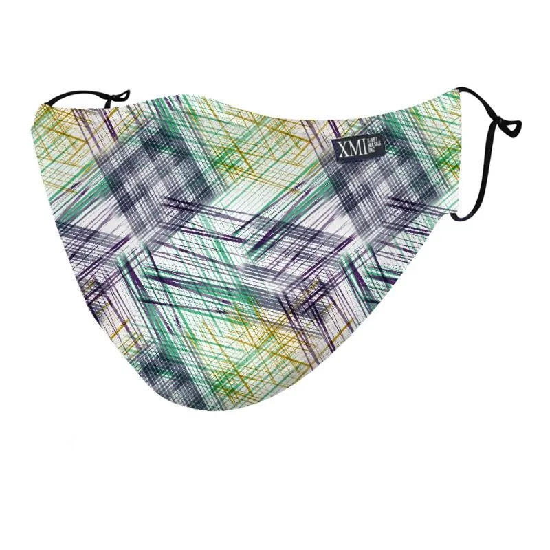Plaid Sketch printed mask